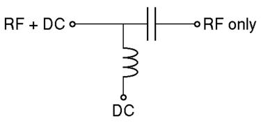 Decoupling, Coupling, Bias Tees, etc. A sub-circuit that frequently appears in RF circuits is a so-called Bias T.