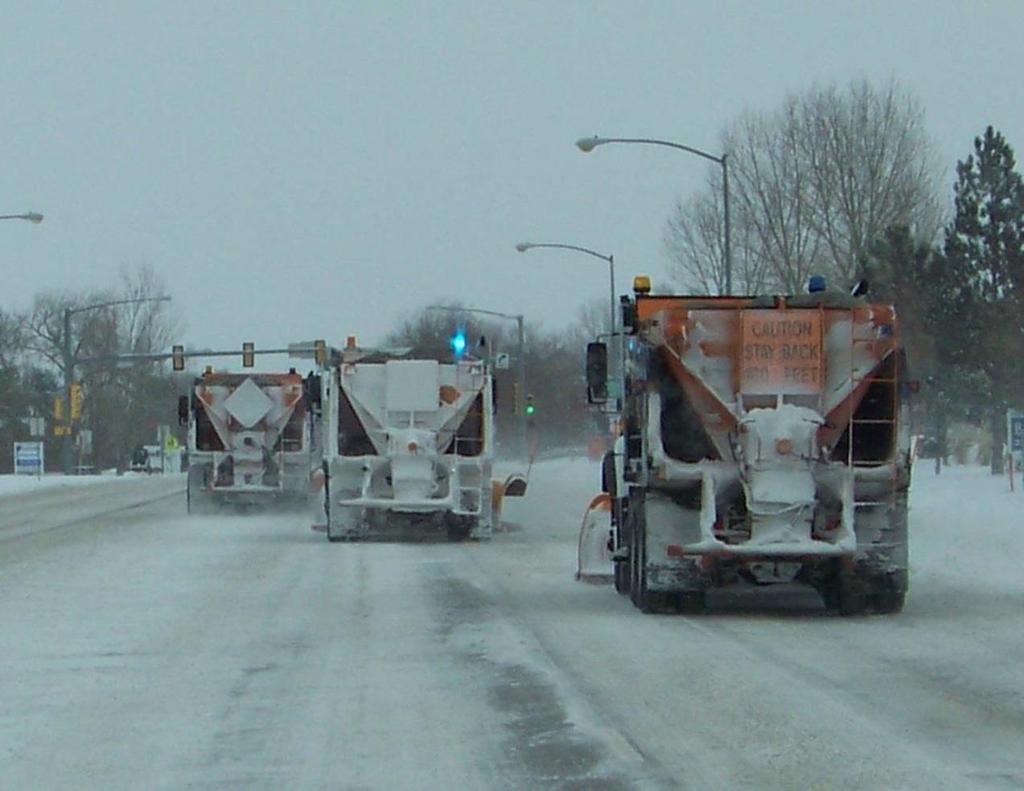 Do not allow your vehicle to hang out of the driveway onto the street. Remind your children to stay behind the sidewalks when they see the plow trucks coming towards them.