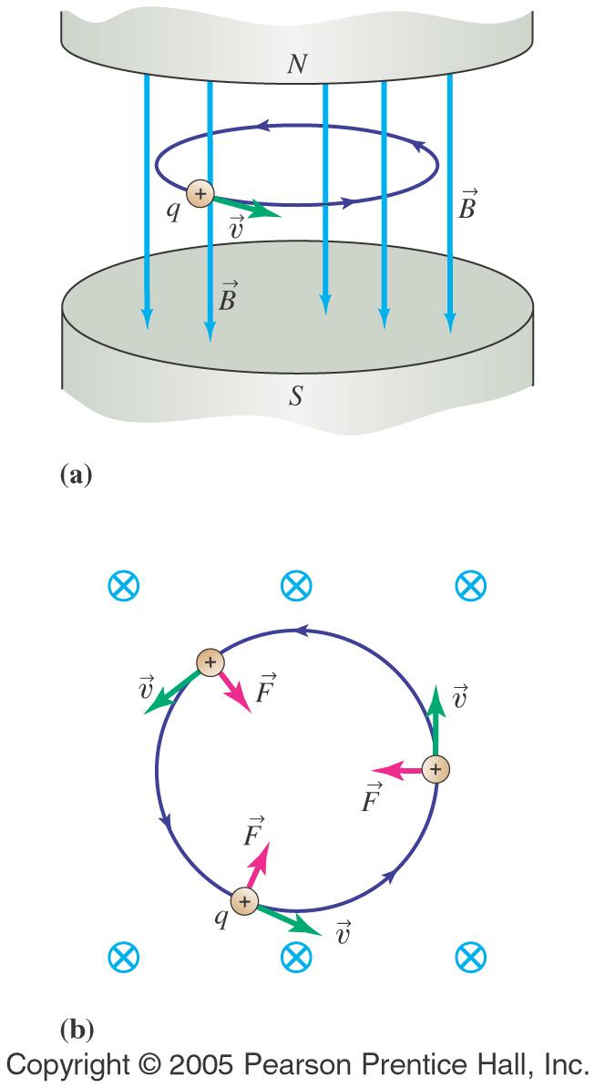 Forces on a charged particle that is moving