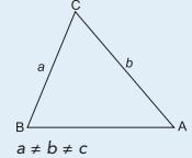 A triangle in which none of the three sides are equal is called a scalene triangle. In this triangle, all the three angles are also different.