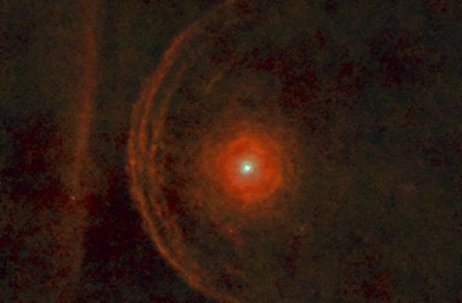 Old, Large Stars Red giant Radius about 100 )mes bigger than it was originally, and had become cooler (surface temperature < 6,500 K). They are frequently orange in color. Betelgeuse is a red giant.