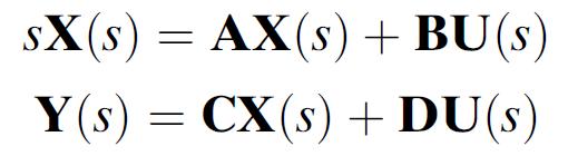Converting from State Space to a Transfer Function State-space equation