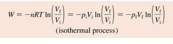 Isothermal In an isothermal process,