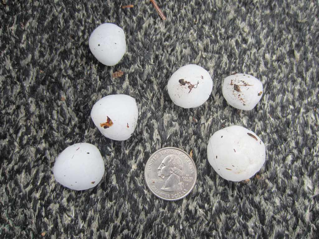 severe weather.notebook Hail is created when small water droplets are caught in the updraft of a thunderstorm.