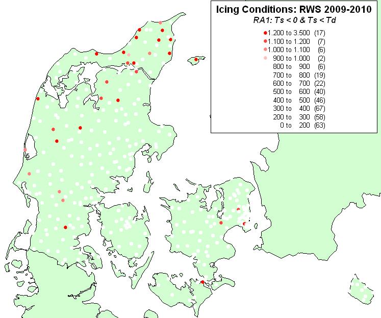 Appendix 5. Monthly Variability of Road Icing Conditions in Denmark for Road Season 2009-2010 Table 5A.