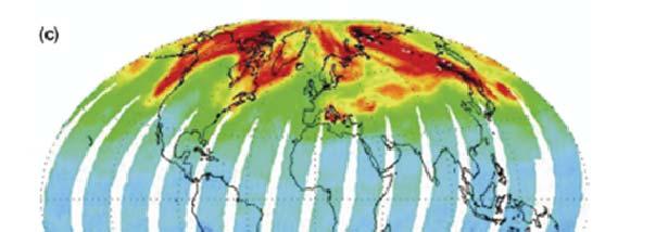 Good quality of some products Spatial distribution similarity The global ozone distribution image
