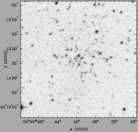 E. Bica et al.: Parameters of faint open clusters 85 Fig.. Left panel:4 4 XDSS R image of BH 63. Right panel:5 5 XDSS R image of Lyngå 2. Images centered on the optimised coordinates (Cols.