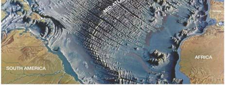 faults Small earthquakes Mid-Ocean Ridge Features Seamounts