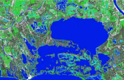 Radar data for wetland monitoring Sentinel-1 multi-temporal composite (SD/ Median/ CV of 25 scenes in 2015) Radar data / S1 for wetland mapping: 1. Surface water dynamics 2.