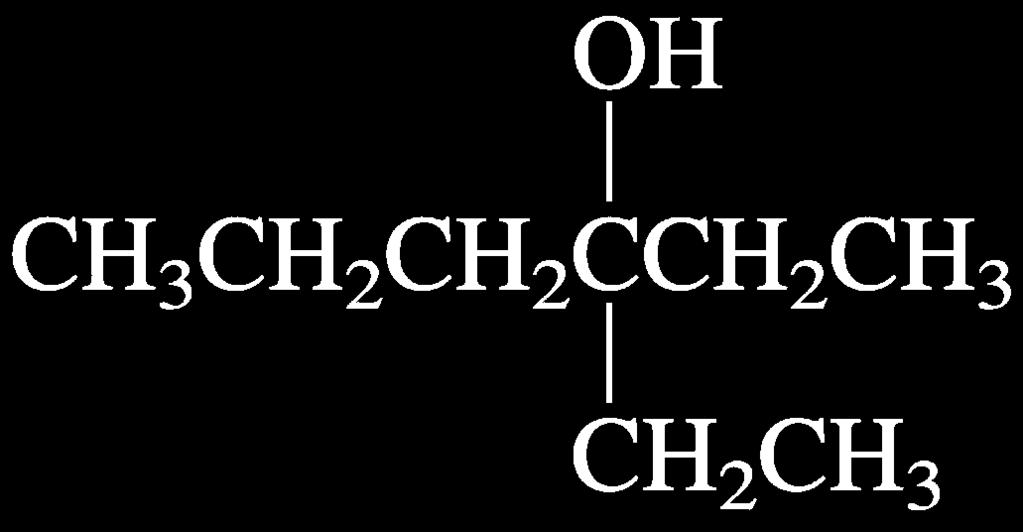 ? Give the IUPAC name of the following compound: 3 ethyl 3