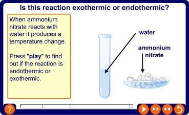 Exothermic or