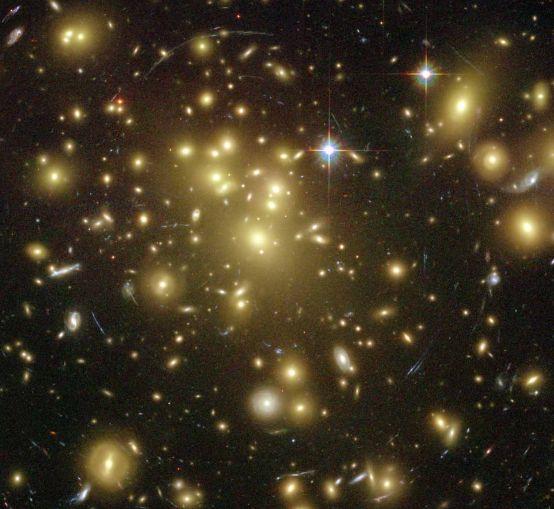 Or farther still to see colossal galaxy clusters.