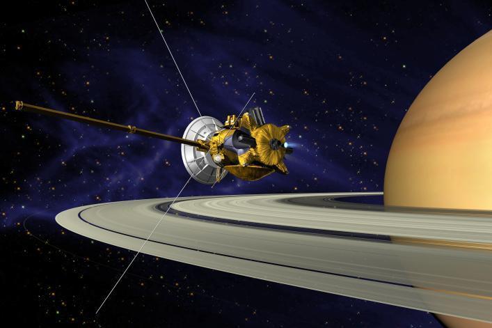 Space missions to Saturn: Pioneer 11 (flyby, 1979). Voyager 1 and 2 (flybys, 1980-81).