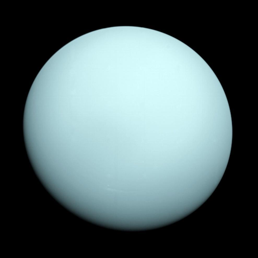 4.3 Uranus Mean distance from the Sun Uranus: quick facts 19.2 AU Orbital period 84.3 Earth years Diameter 51 100 km (4 d Earth ) Mass 8.