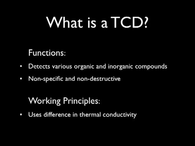 Thermal Conductivity Detector TCD