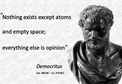 Democritus ~400 BC atomos = not to be cut Matter could not be divided into smaller and smaller pieces forever, eventually the smallest possible piece would be obtained.