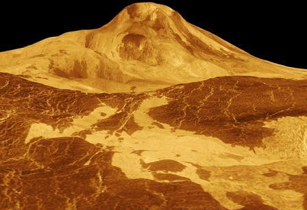 Radar Image of Venus Surface of Venus