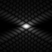 Focal plane Light cone Pupil plane However, a point source produces not a point image but an Airy pattern consisting of an Airy disk surrounded by a system of diffraction rings.