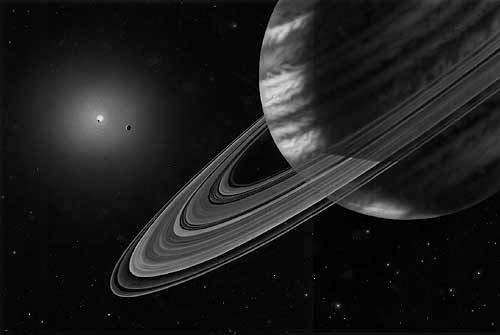 Artist s conception of the view from the outmost planet of three in Upsilon