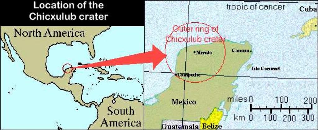 Mass Extinction ß Bombardment continues to today ß Comet hits Yucatan