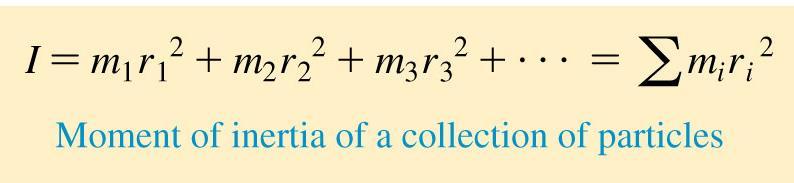 Newton s Second Law for Rotational Motion The quantity Σmr 2 in Equation 7.