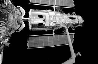 The International Space Station is four times bigger than Mir with almost an acre of solar panels to power it!