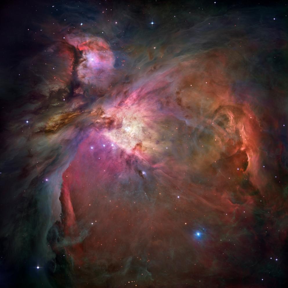 Orion Nebula (Hubble image) Stars that light up the