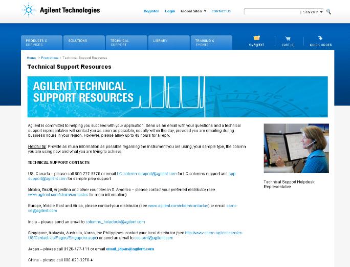 Agilent is Here to Help Visit www.