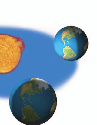 As Earth moves through its orbit, the Northern Hemisphere is tilted farther from the sun. Sunlight is less direct, and we have the chill of fall.