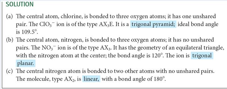 8 - Molecular Geometry Summary 1 For molecular geometry purposes, multiple bonds behave the same as single bonds All