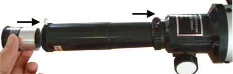 A Barlow lens is used to increase the magnification of each eyepiece. First insert the Barlow 3X lens in the telescope s eyepiece holder, then the eyepiece itself.