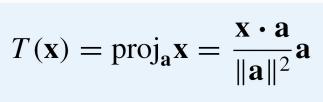 7.7. The Projection Theorem and Its Implications Projection Operators on R n Since the vector x in Definition 7.7.2 is