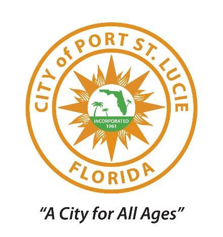 CITY OF PORT ST. LUCIE CONSERVE OUR WATER RESOURCES FINANCE DEPARTMENT CUSTOMER SERVICE DIVISION Edwin M. Fry, Jr., CPA, CGFO Finance Director/City Treasurer TO: FROM: Edwin M. Fry Jr.