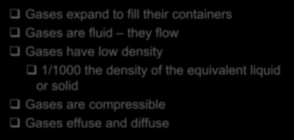 density 1/1000 the density of the equivalent liquid