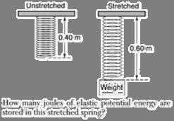 Page 6 of 16 1. the same 3. one-half as great 2. twice as great 4. four times as great 23. The unstretched spring in the diagram has a length of 0.40 meter and spring constant k.