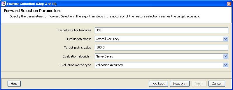 Analysis with Mass Profiler Professional - analysis Figure 87 Entity List and Interpretation page (Feature Selection (Step 3 of 10)) 5.