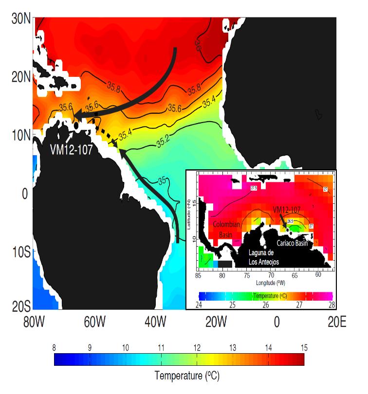 Anticorrelated Tropical North Atlantic (TNA) Surface and Subsurface Temperature