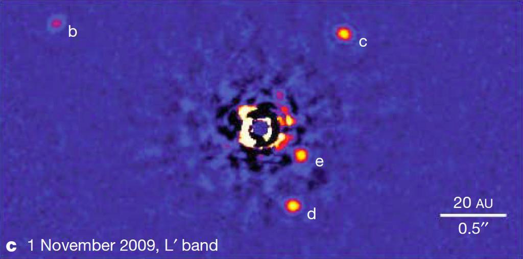HR 8799 Neptune s orbital distance big