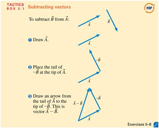 Vector Subtraction Which of the vectors in the second row shows 2? Text: p. 67 Which of the vectors in the second row shows 2? Section 3.