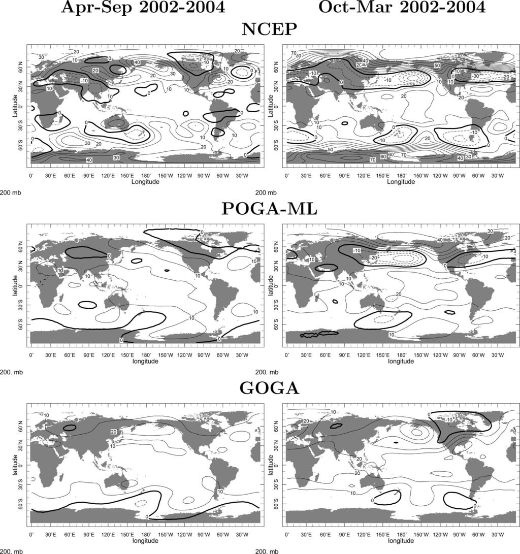 15 NOVEMBER 2007 S E A G E R 5537 FIG. 8. As in Fig. 7, but for April 2002 September 2004. cipitation for the period of protracted La Niña and North American drought (fall 1998 to spring 2002).