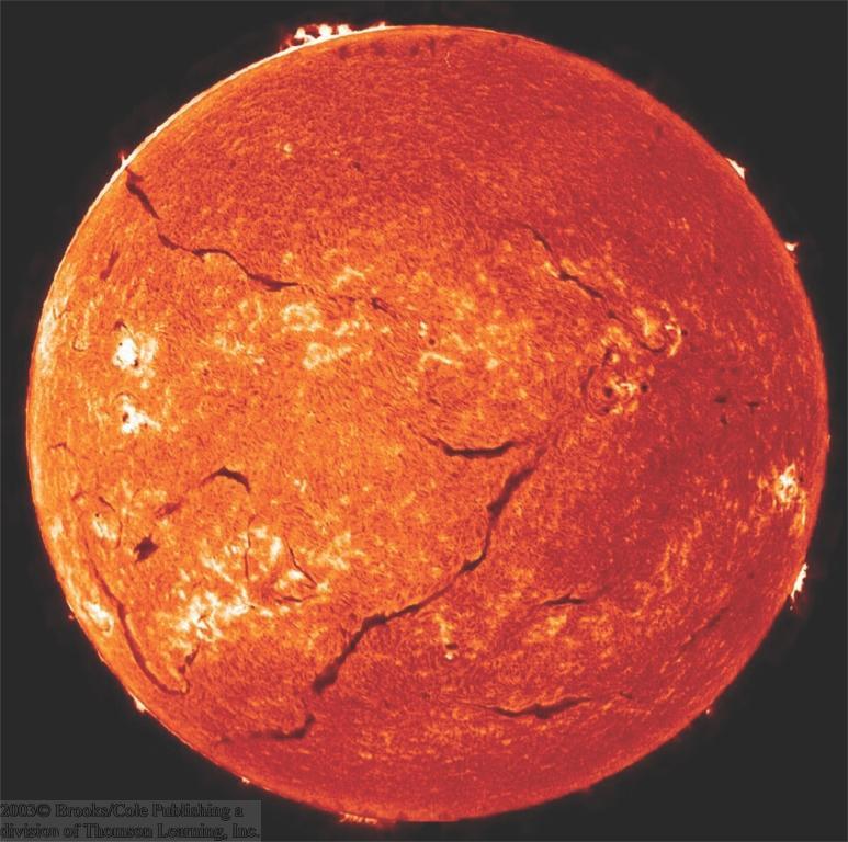 The Chromosphere Region of Sun s atmosphere just above the photosphere.