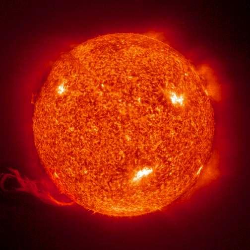 THE NATURE OF THE SUN At the center of our solar system is the Sun which is a typical medium sized star.