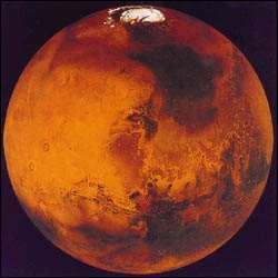 MARS is similar to Earth in its size and mass but much