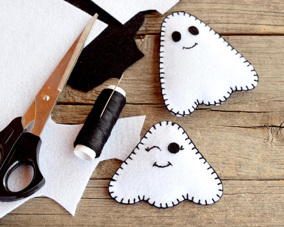 Adult supervision required activity 4 Make your own felt ghosts and pumpkins Instructions 1 2 Cut out one of our templates of either a ghost or pumpkin.