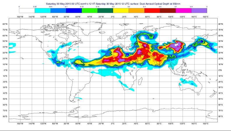 By-product: monthly dust forecast (May