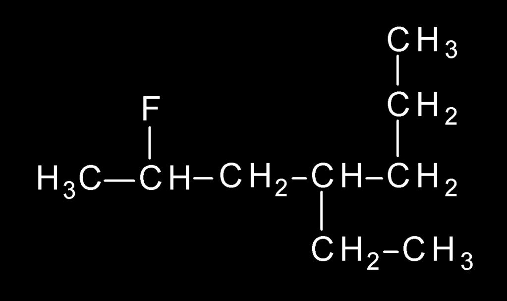 isopropyl (R = the main chain) Examples of