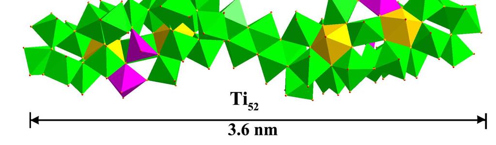 The shortest inter-cluster separation (Ti Ti distance) is 7.49 Å.