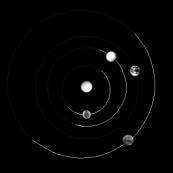 in same plane (ecliptic) Exceptions: Mercury (7 0 ), Pluto (17 0 ) Solar System-Top View Planets orbit the Sun in elliptical orbits.