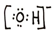 Draw the electron dot structure of the hydroxide ion (OH - ). 4.