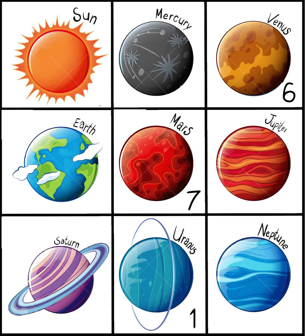 The Planets Cards (In